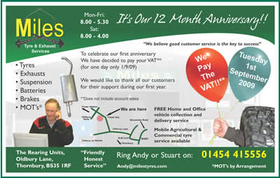 Miles neswpaper ad