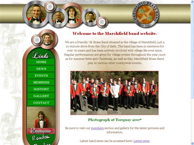 picture of marshfield band website