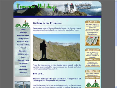 picture of traverse holidays website
