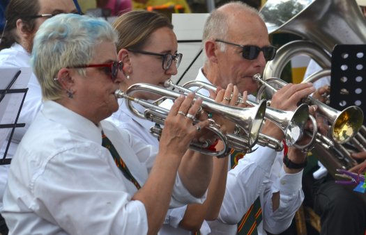 Front row cornets