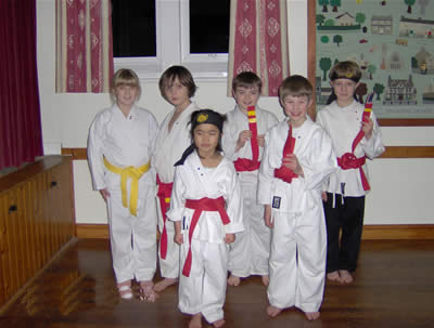 photo of junior karate members